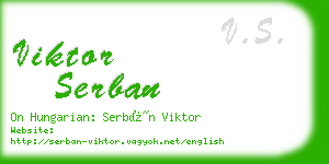 viktor serban business card